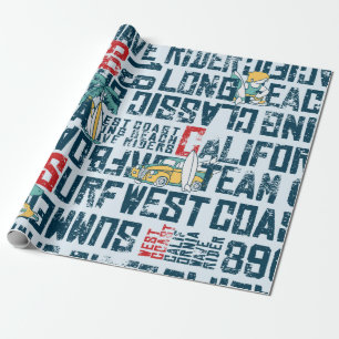 Wave rider kusten Kaliforniens surfingteam grun Presentpapper