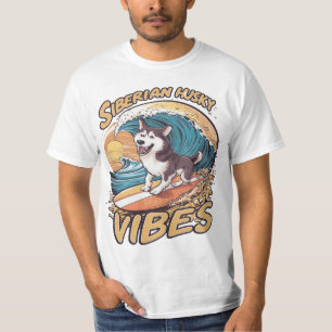 Wave Rider: Siberian husky Hund som fångar Vinkara T Shirt