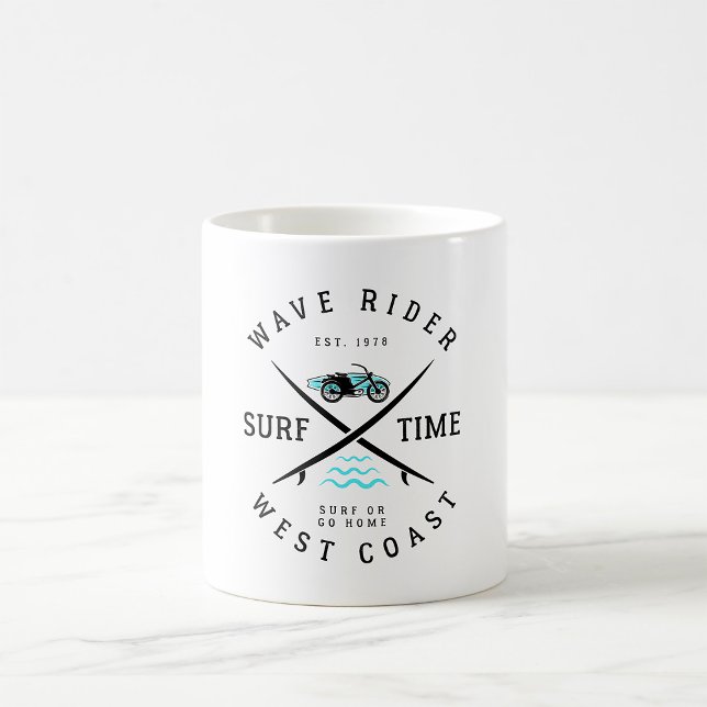 Wave Rider Surf Tid Kaffemugg (Skapare uppladdad)