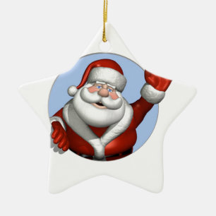 Wave Santa Julgransprydnad Keramik