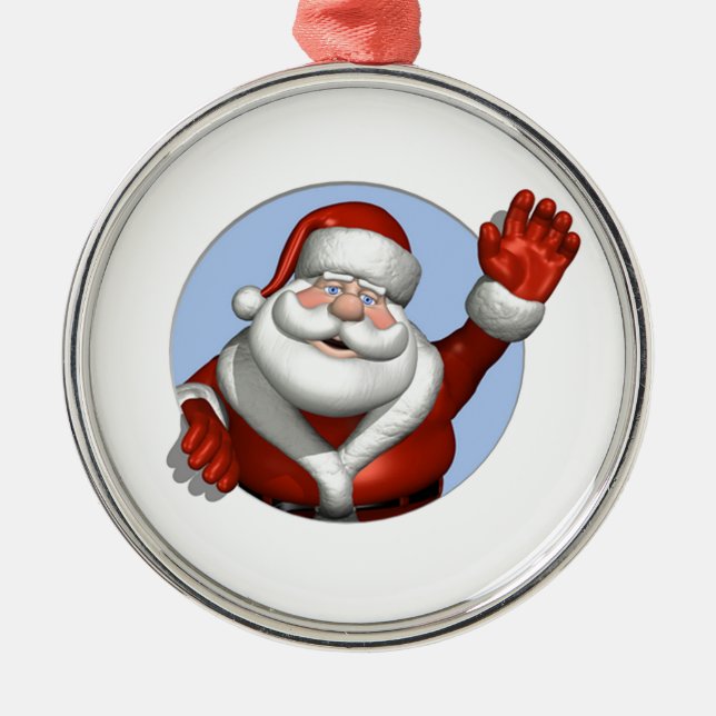 Wave Santa Julgransprydnad Metall (Framsidan)