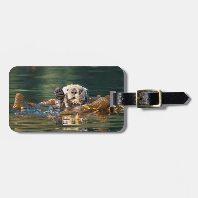 Wave Sea Otter Bagagebricka (Horisontell Framsida)