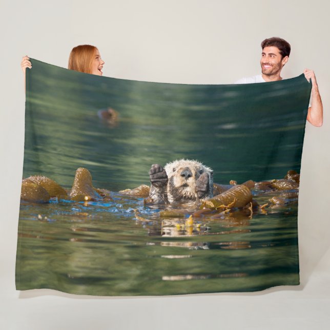 Wave Sea Otter Fleecefilt (På plats)