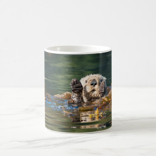Wave Sea Otter Kaffemugg (Center)