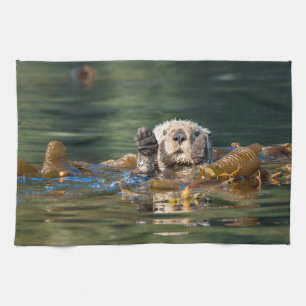 Wave Sea Otter Kökshandduk