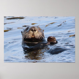 Wave Sea Otter Poster