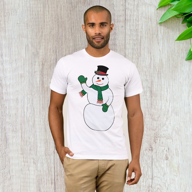 Wave Snögubbe Manar T-Shirt (Skapare uppladdad)
