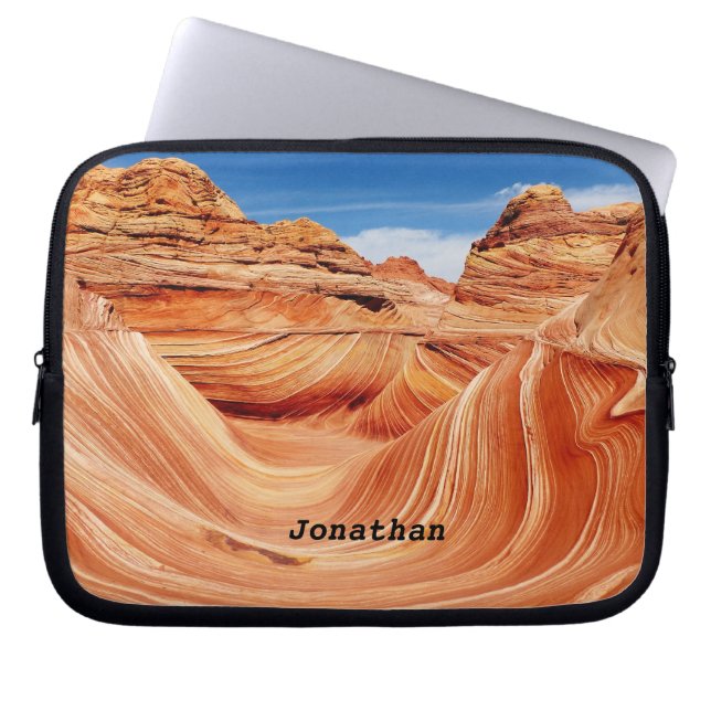 Wave Southwest Hiking Photography Computer Laptop Fodral (Framsidan)