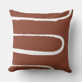 Wave Terracotta Burnt Orange Kudde