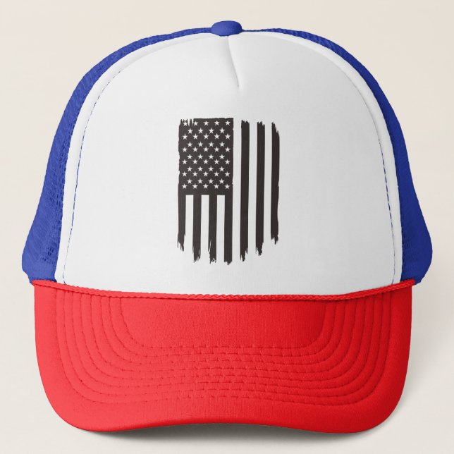 Wave United Stater National Flagga Keps (Framsida)