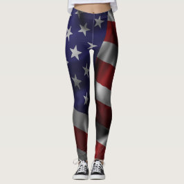 Wave USA flagga Leggings