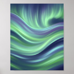 Wave-utskrift för serverns Aurora Poster
