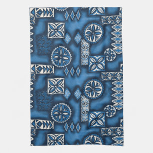 Wave Warrior Hawaiian Tapa Kökshandduk