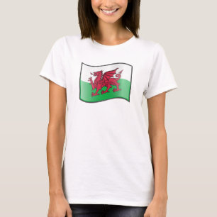 Wave Welsh Flagga T-Shirt 