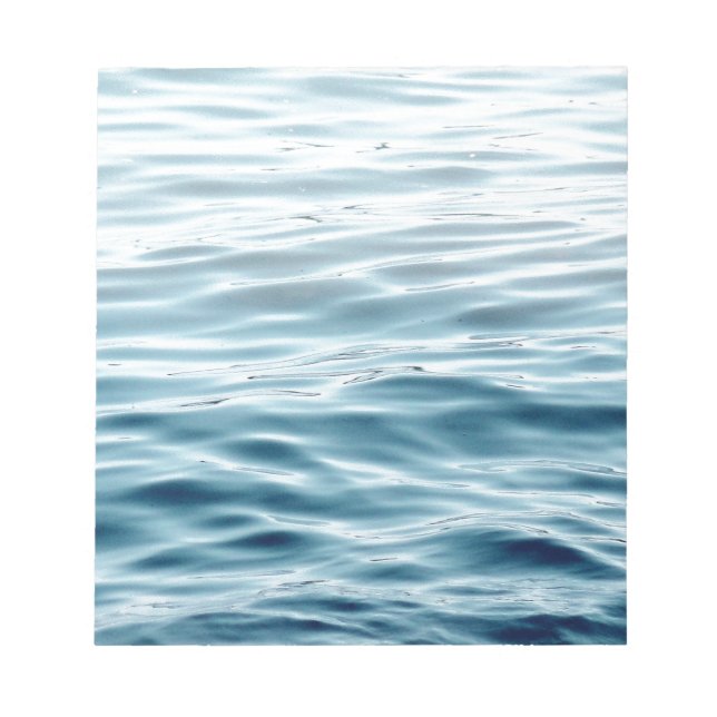 Waved Blue vatten Anteckningsblock (Framsida)