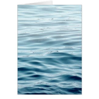 Waved Blue vatten Hälsningskort