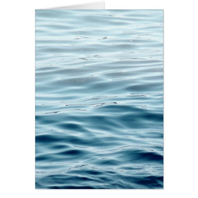 Waved Blue vatten Hälsningskort (Framsidan)