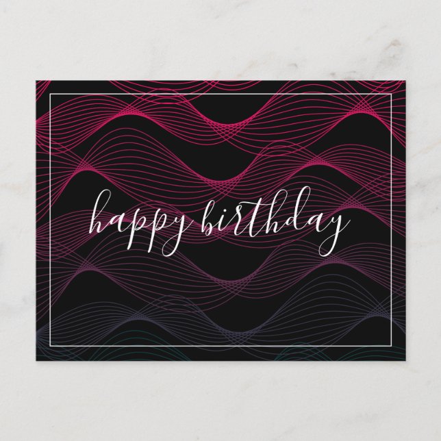 Wavelength Linjer Vykort (Framsida)