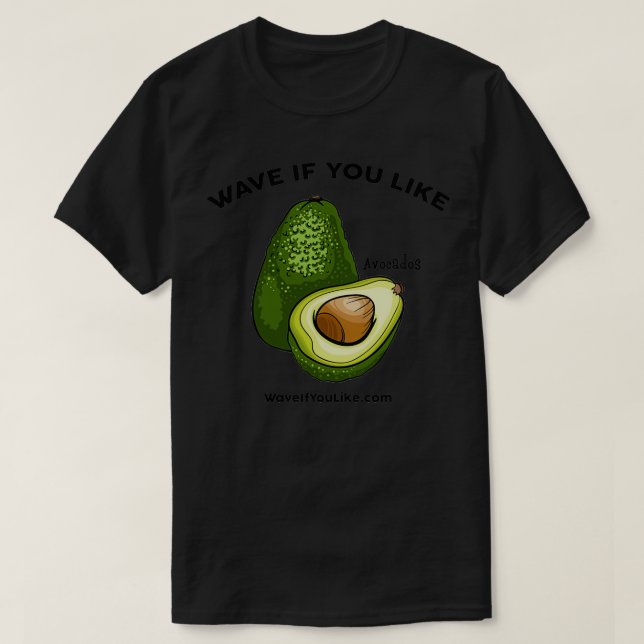 WaveOmDugillar Avocado T Shirt (Design framsida)
