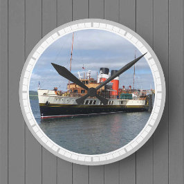 Waverley Paddle Steamer i Skottland Rund Klocka