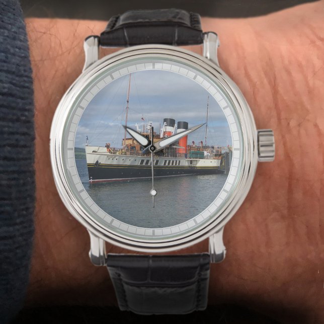 Waverley Paddle Steamer, Rothesay, Skottland Armbandsur (Skapare uppladdad)
