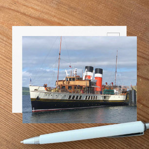 Waverley Paddle Steamer, Rothesay, Skottland Vykort
