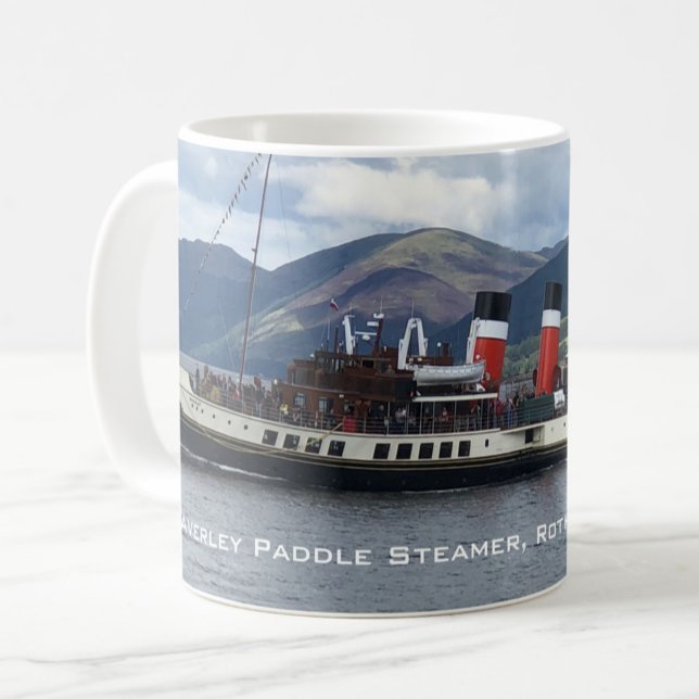 Waverley Paddle Steamer utanför Skottland Kaffemugg (Skapare uppladdad)