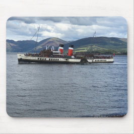 Waverley Paddle Steamer utanför Skottland Musmatta