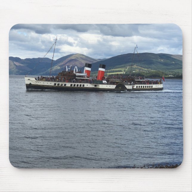 Waverley Paddle Steamer utanför Skottland Musmatta (Framsidan)