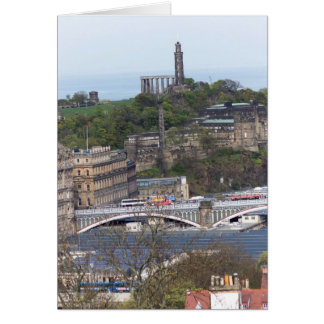 Waverley Station och andra monument i Edinburgh Hälsningskort