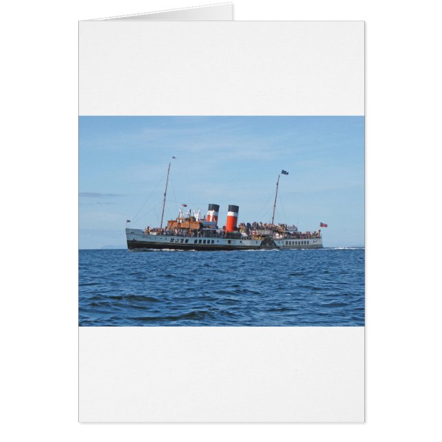 Waverly paddle steamer hälsningskort (Framsidan)