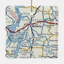 Waverly TN Julgransprydnad Keramik