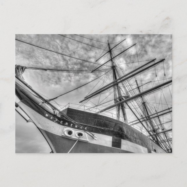Wavertree Sailing Frakt Vykort (Framsida)