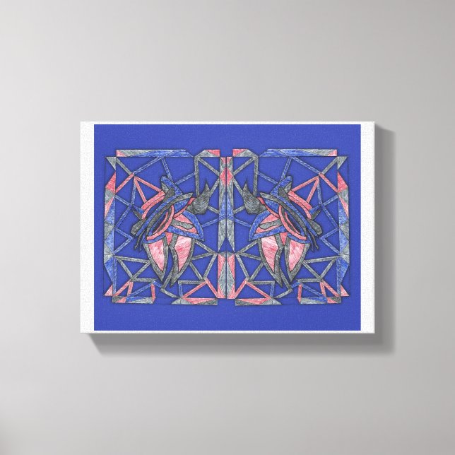 Waves of Expression Abstract Canvas Art (Framsida)