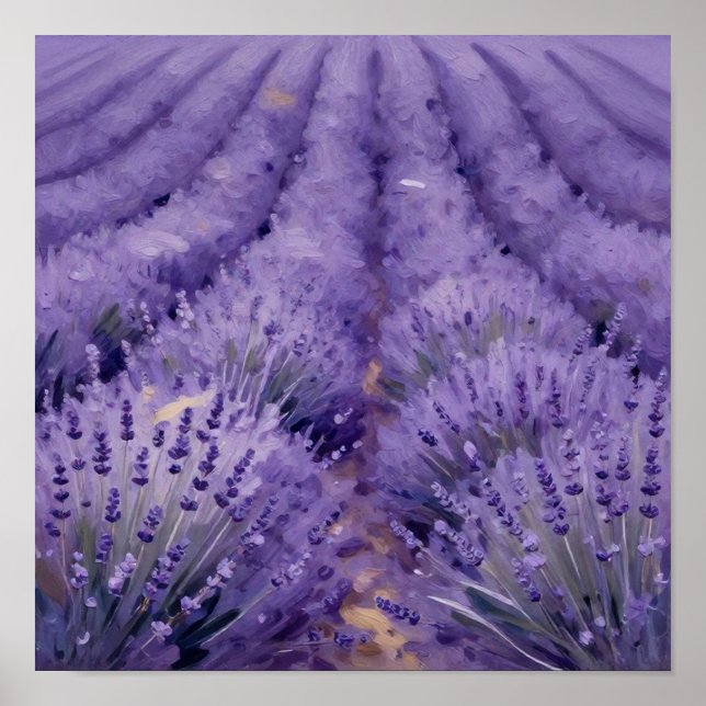 Waves of Violet: An Impressionist Study of Sun Poster (Framsidan)