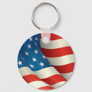 Waves U.S. Flagga Nyckelring