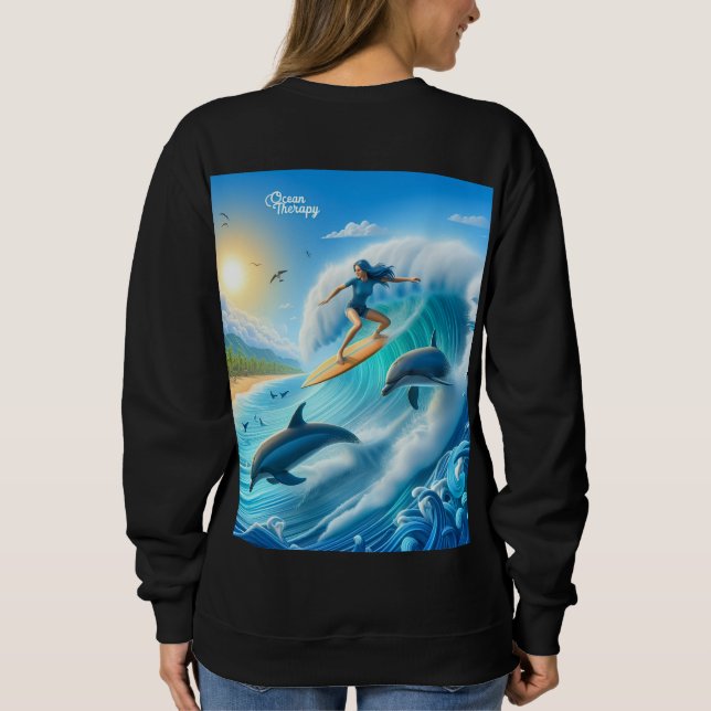 Waves & Wanderlust Collection Sweatshirt T Shirt (Baksida)