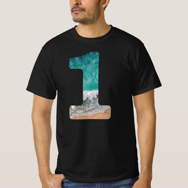 Wavey 1 - Fet Beach/Surfa-inspirerad Bära ut T Shirt (Framsida)