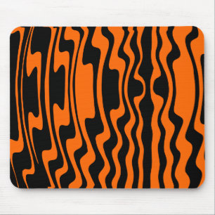 Wavey Stripey - Black and Orange Musmatta