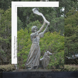 Waving Girl-monumentet Savannah Georgia Fotografis Vykort