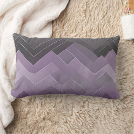 Wavy lavender and gray geometric patterns AI art Lumbarkudde