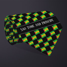Wavy Sao Tome and Principe Flag Pattern Slips
