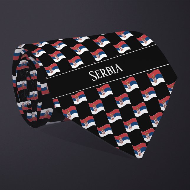 Wavy Serbia Flag Pattern  Slips (Skapare uppladdad)