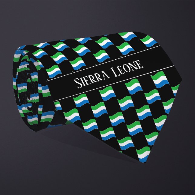 Wavy Sierra Leone Flag Pattern  Slips (Skapare uppladdad)