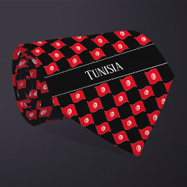 Wavy Tunisia Flag Pattern Slips