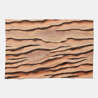 Wavy Wood‑Grain Pattern  Kökshandduk