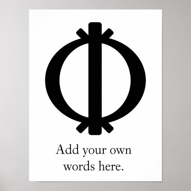 Wawa Aba | Symbol för hårdhet och motståndskraft Poster (Framsidan)