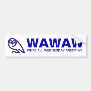 WAWAW som VI är ALL ONSDAG, ÄR INTE OSS Bildekal