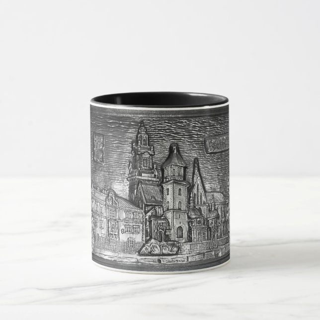 WAWEL CASTLE KRAKOW POLAND PEWTER MUGG (Center)