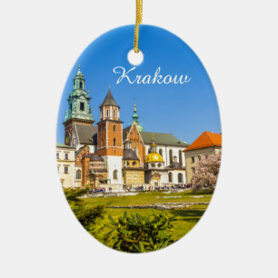 Wawel Castle, Krakow, Polen Julgransprydnad Keramik
